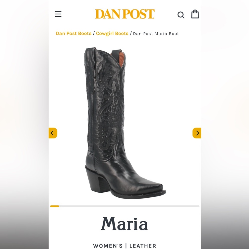 Dan Post Ladies Maria Collection Western Cowboy Boots